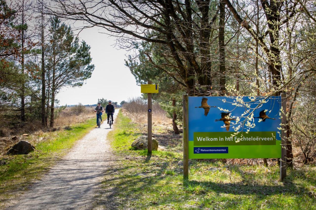 4P Chalet Tolve Met 4 Fietsen Vlakbij Natuurgebieden Drents Friese Wold, Fochteloerveen En Gevangenisdorp Veenhuizen Oosterwolde  Exteriör bild